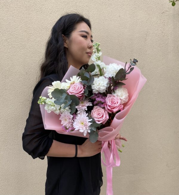 Pink candy bouquet